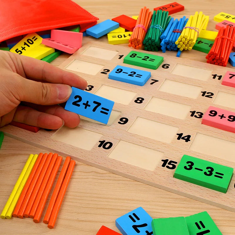 Math Domino Blocks