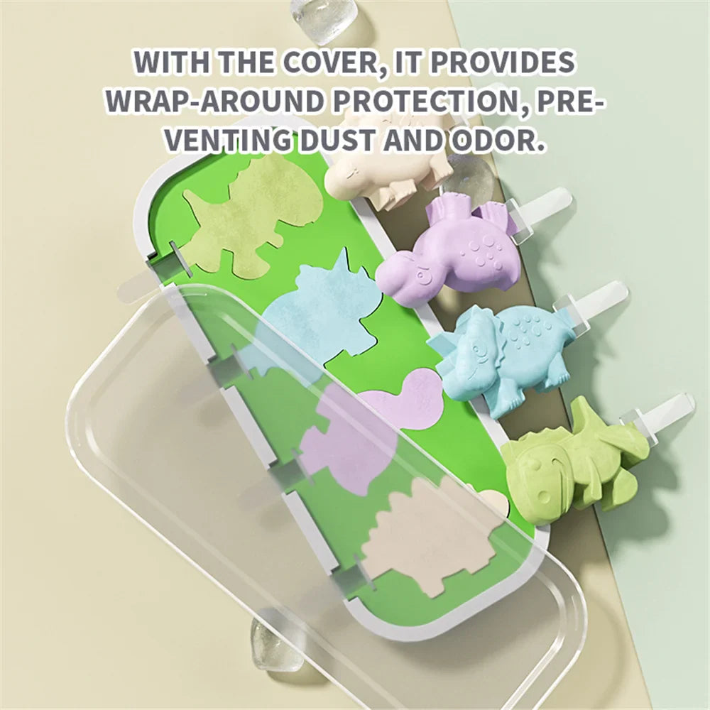 DIY Popsicle Mold Dinosaur Shape