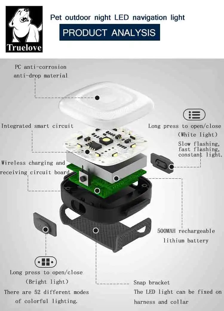 LED Light Pet Harness