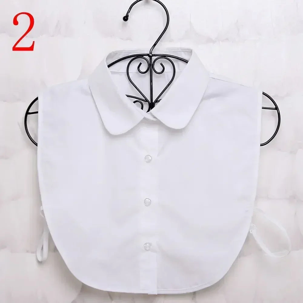 1Pc Solid Color Detachable Shirt