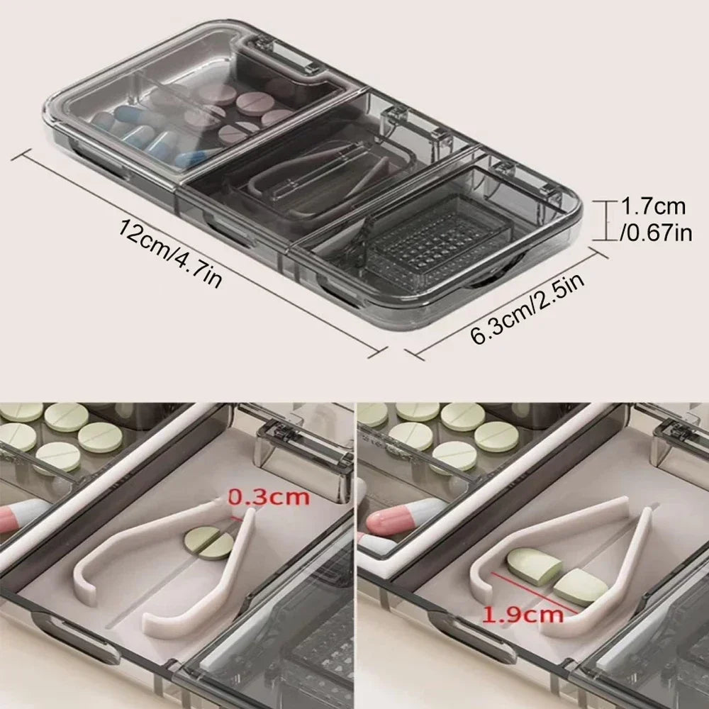 3 in 1 Pill Cutter & Storage - MONLANE