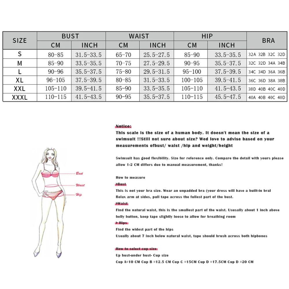 3Pcs Star Button Swimsuit
