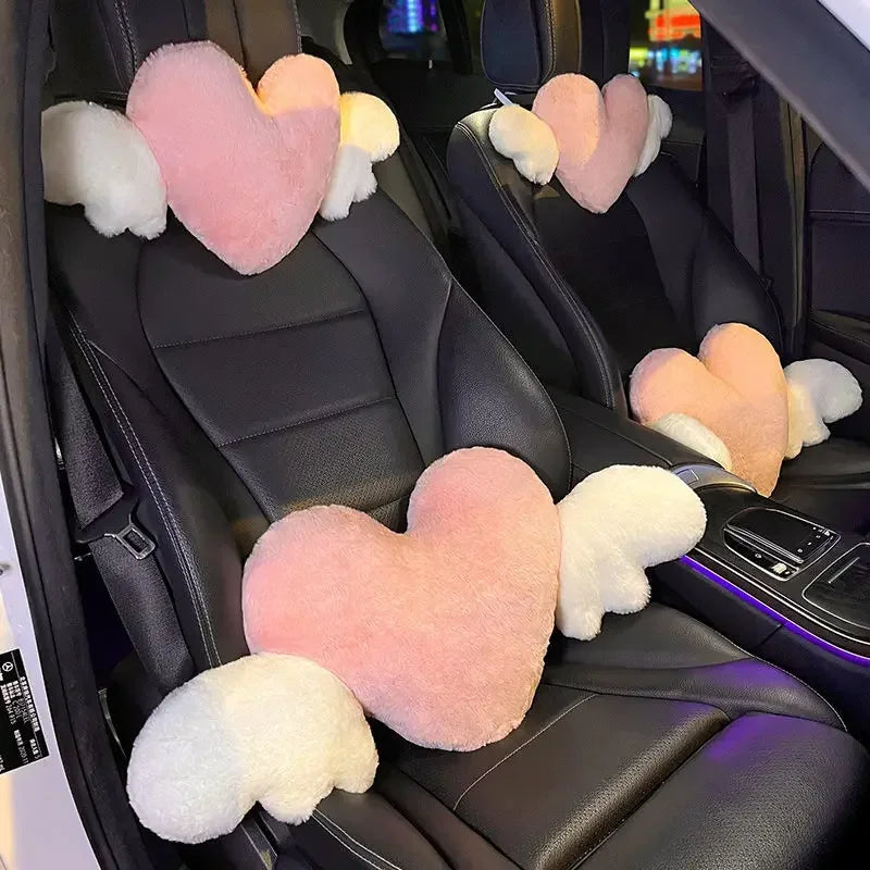 Cute Cartoon Car Headrest Pillow