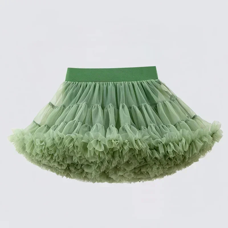 Lace Skirt Girls Fluffy Tutu Skirt