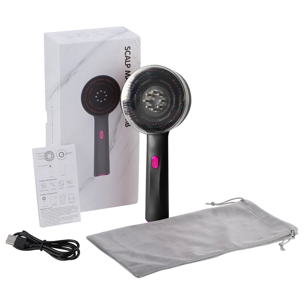 Red Light Electric Massage Comb