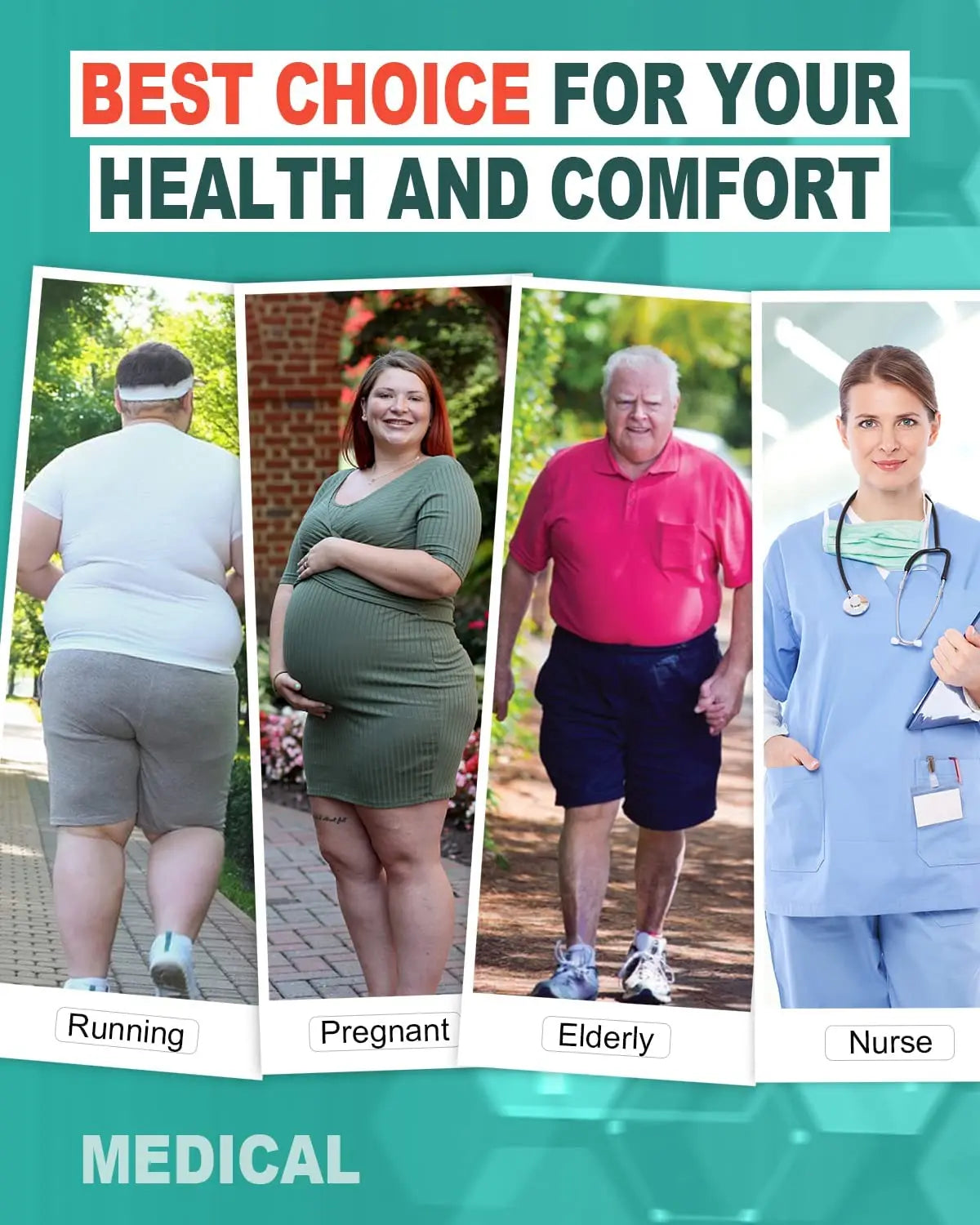 Running Compression Socks Knee High -Plus Size - MONLANE