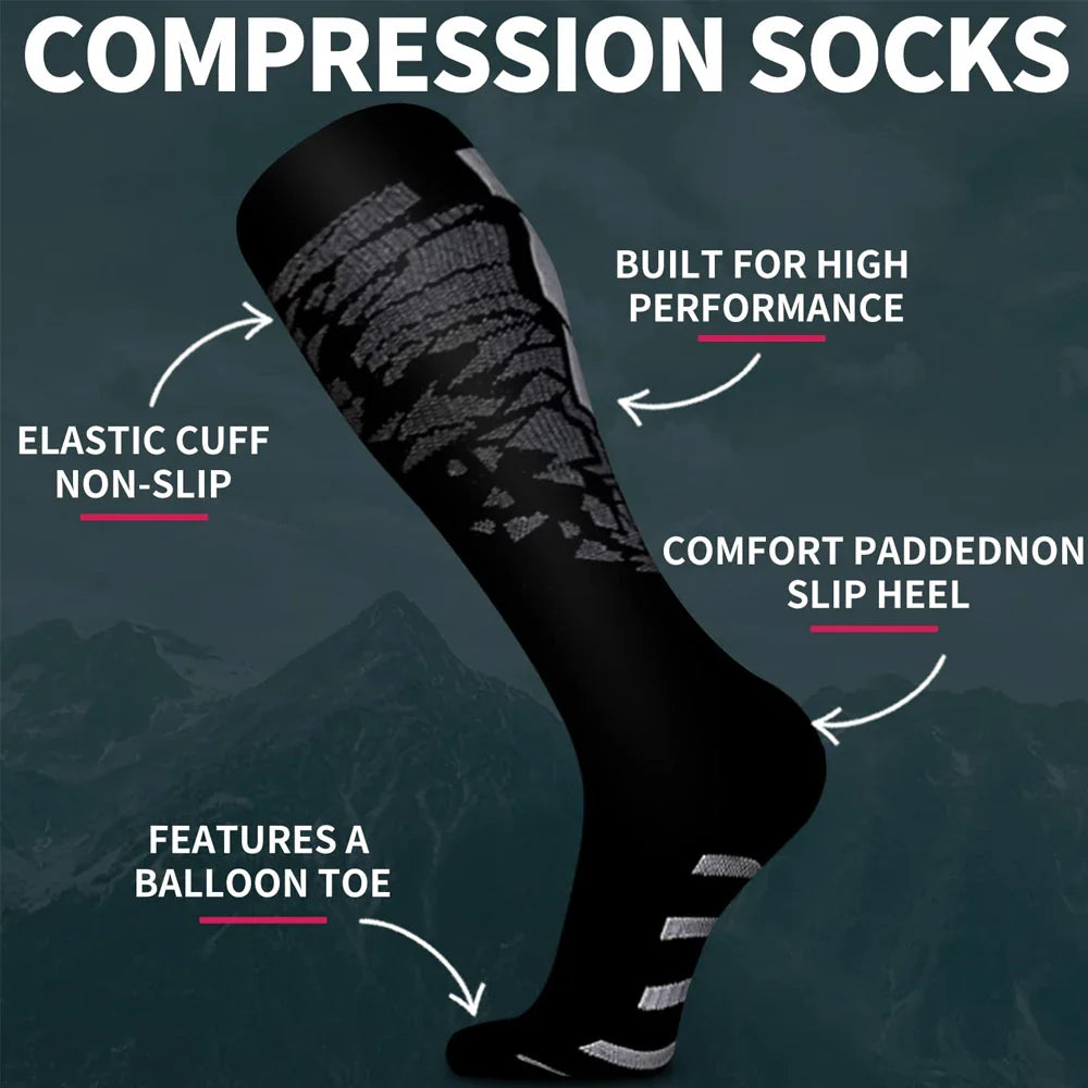 1 Pair Sports Compression Socks for Women and Men - MONLANE