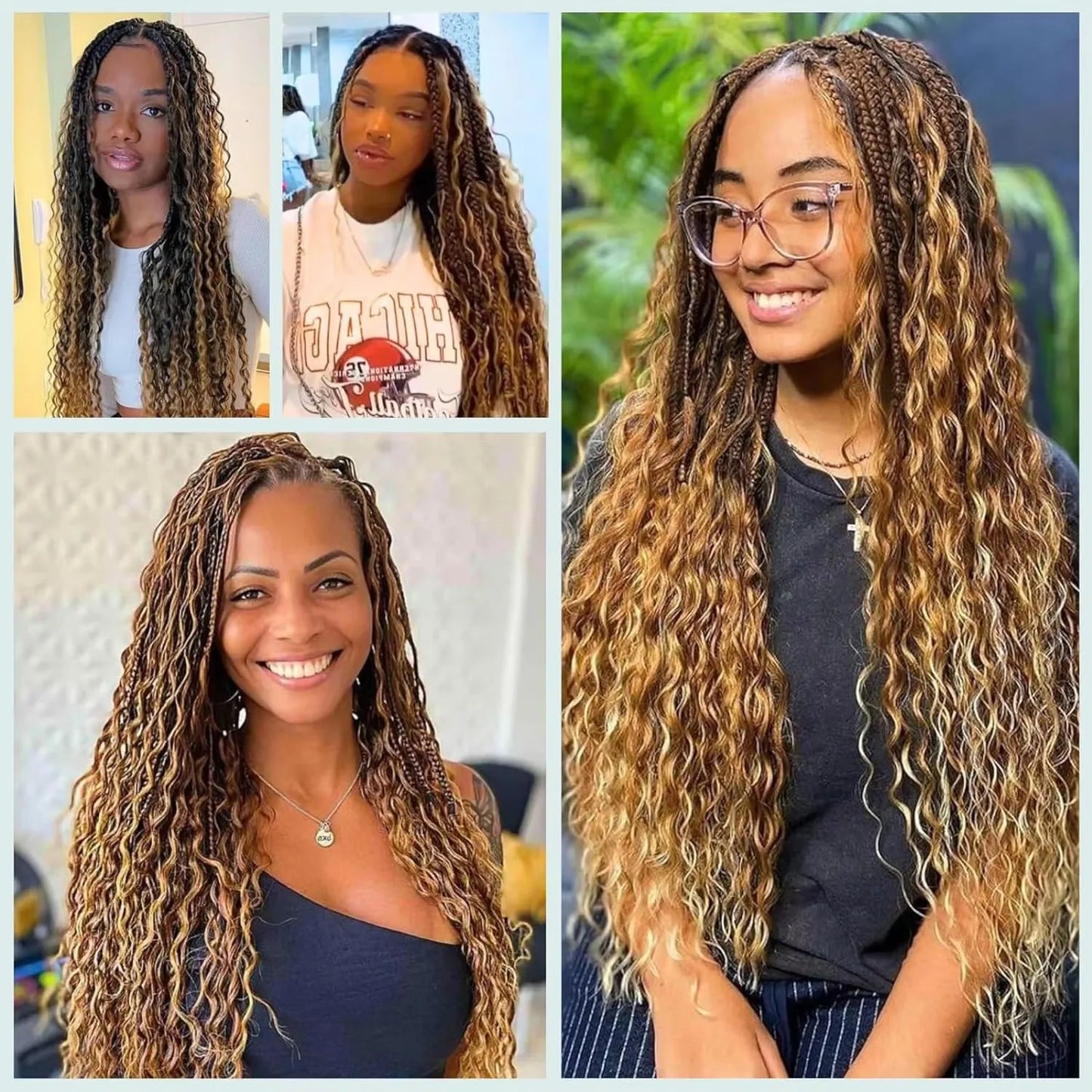 Deep Wave Bulk Human Hair for Braiding