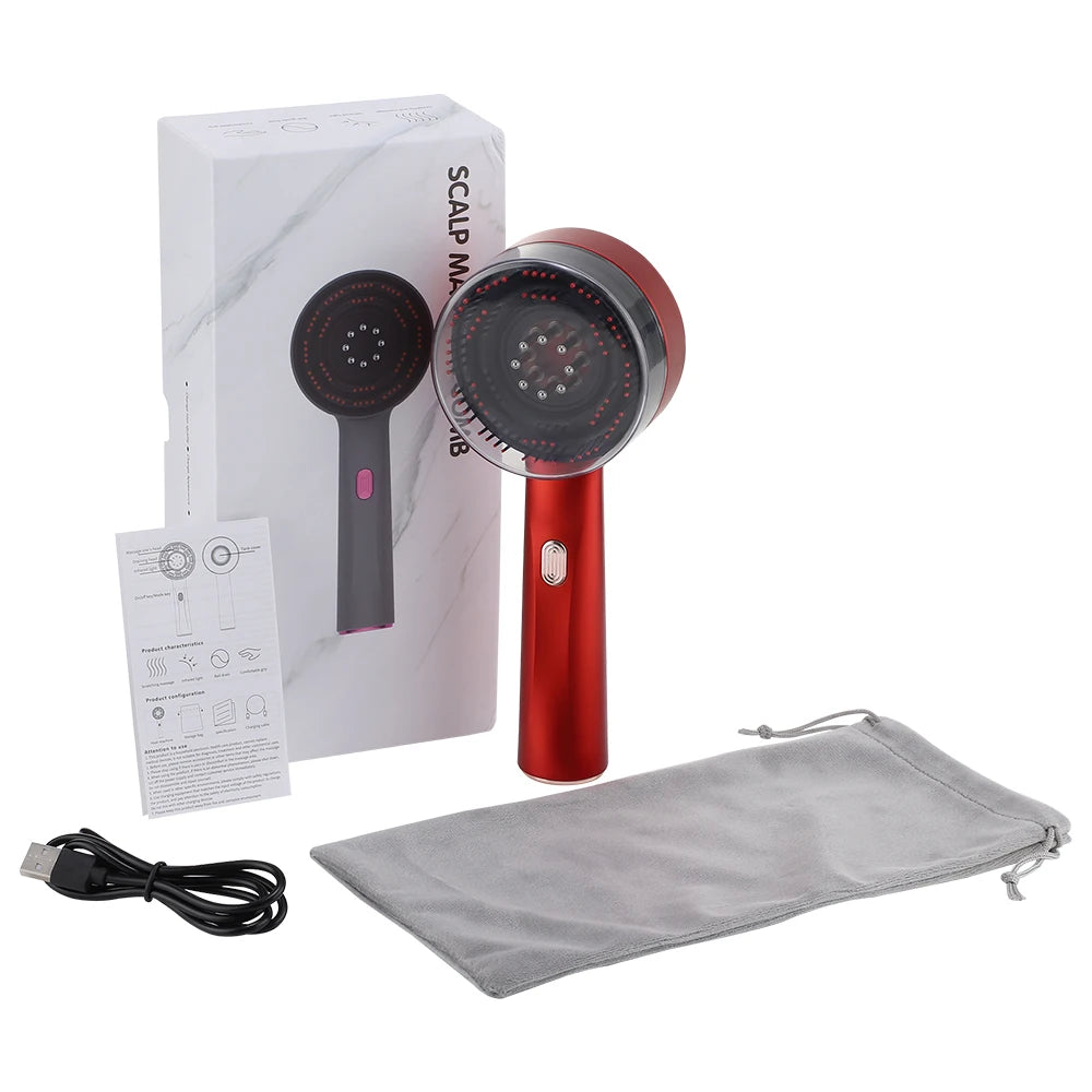 Red Light Electric Massage Comb