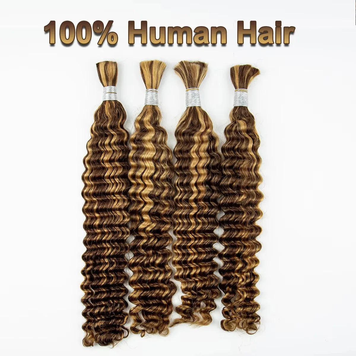 Deep Wave Bulk Human Hair for Braiding