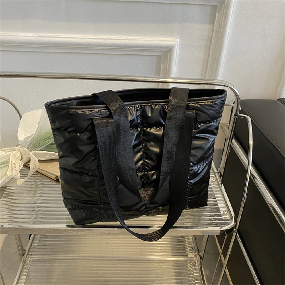 Large Capacity Cotton Padded Top-handle Bag