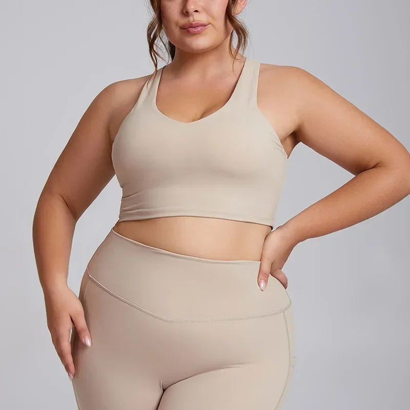 Plus Size Sports Yoga Bra
