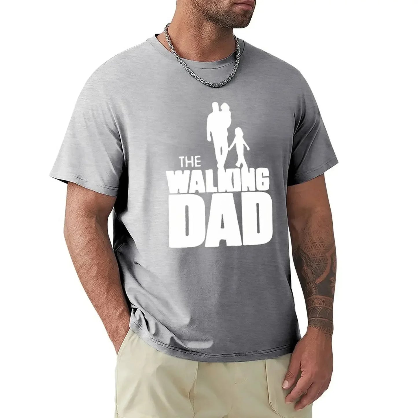 Father's Day T-shirt Walking Dad