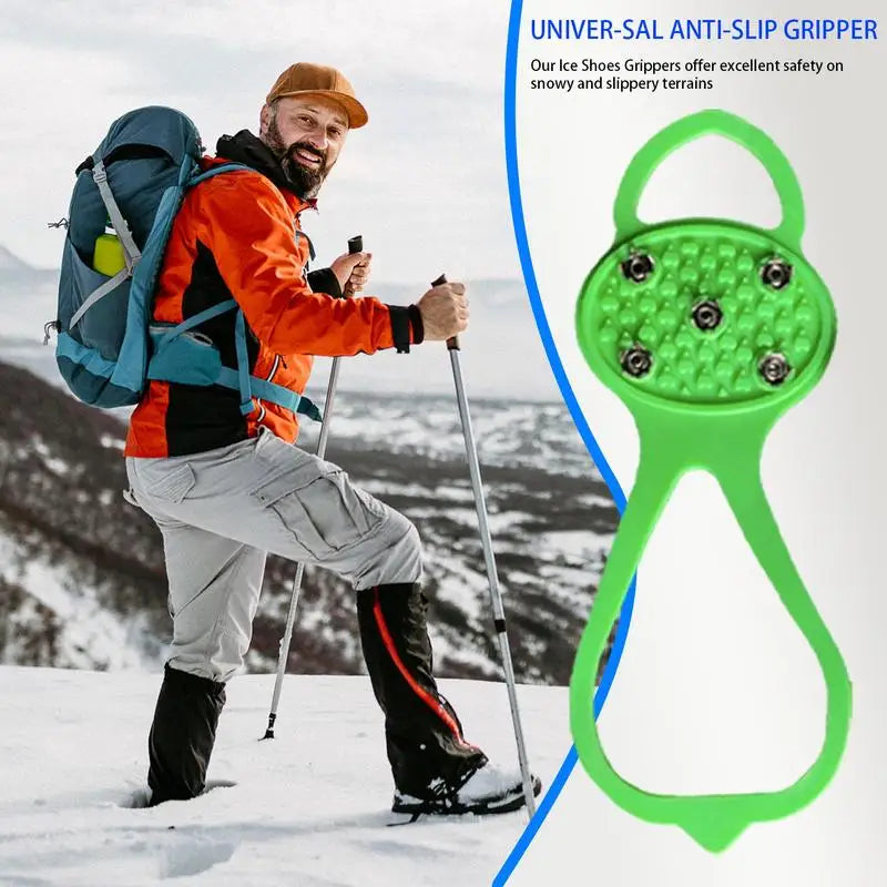5 Teeth Ice Gripper For Shoes