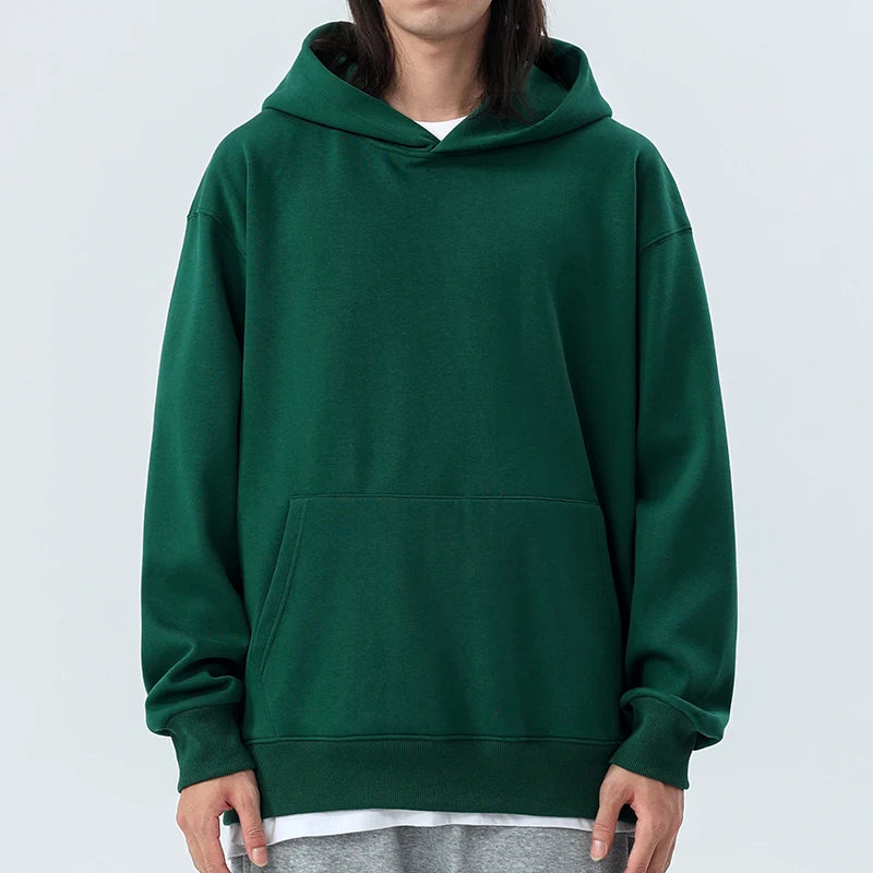 Cotton Plus Velvet Hooded Sweater