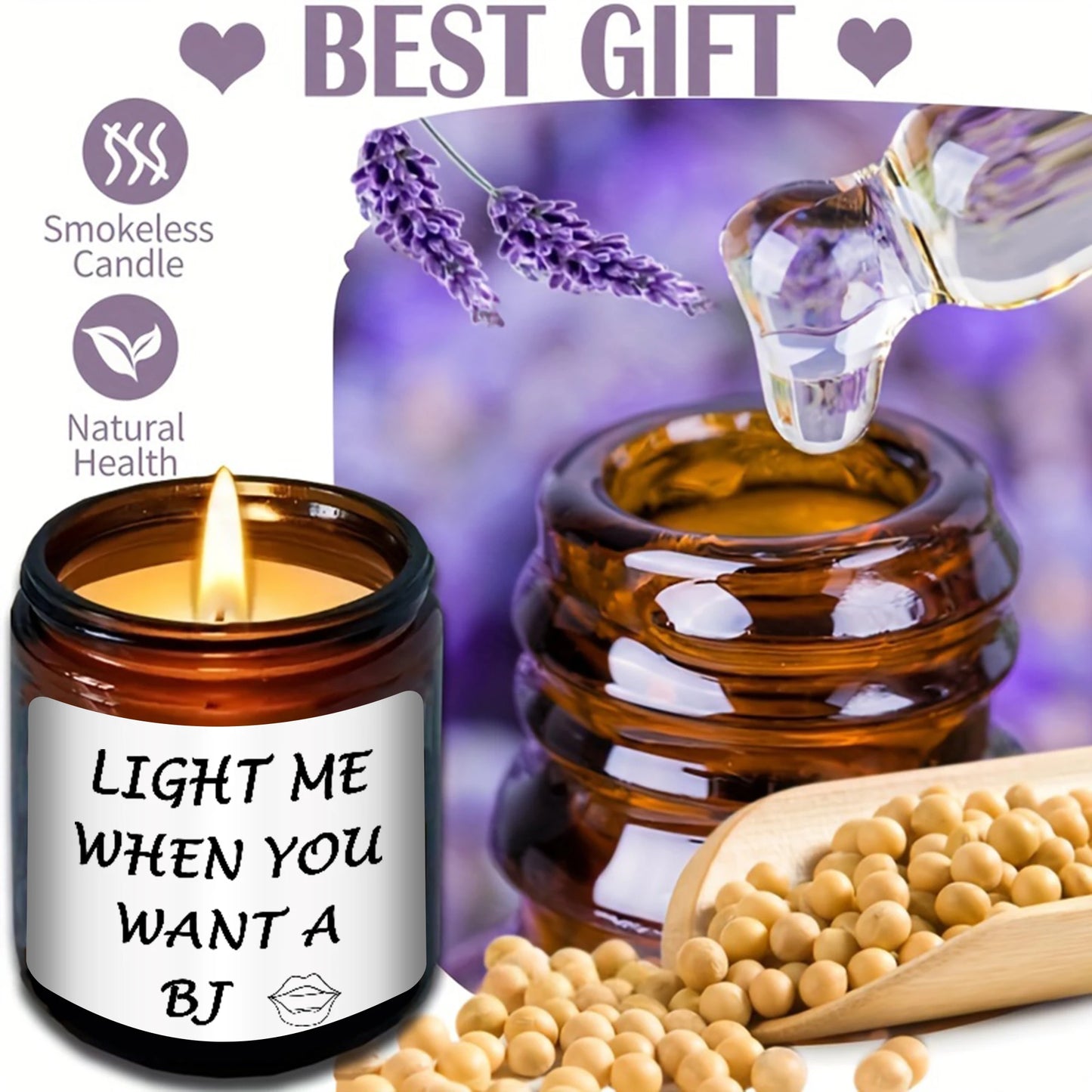 lavender Scented Jar Candles