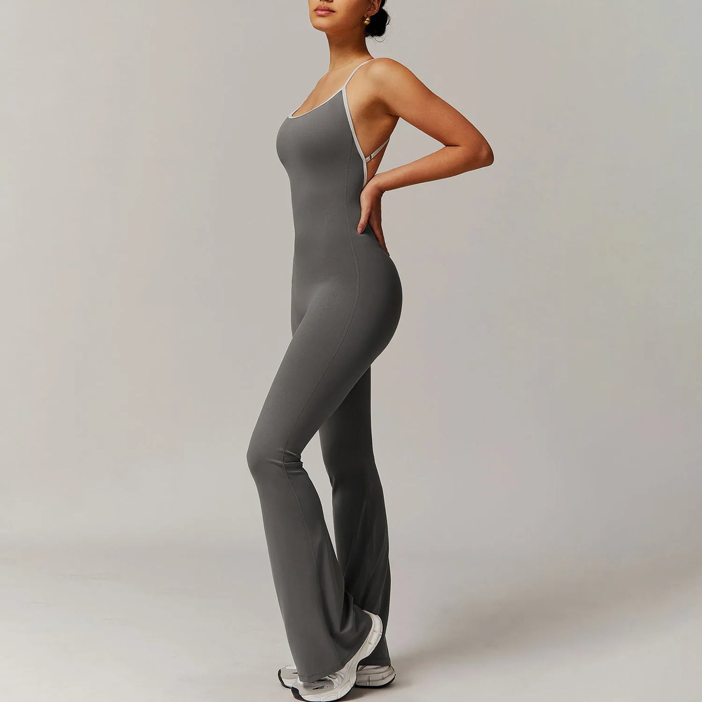 Cross Back Yoga Jumpsuit