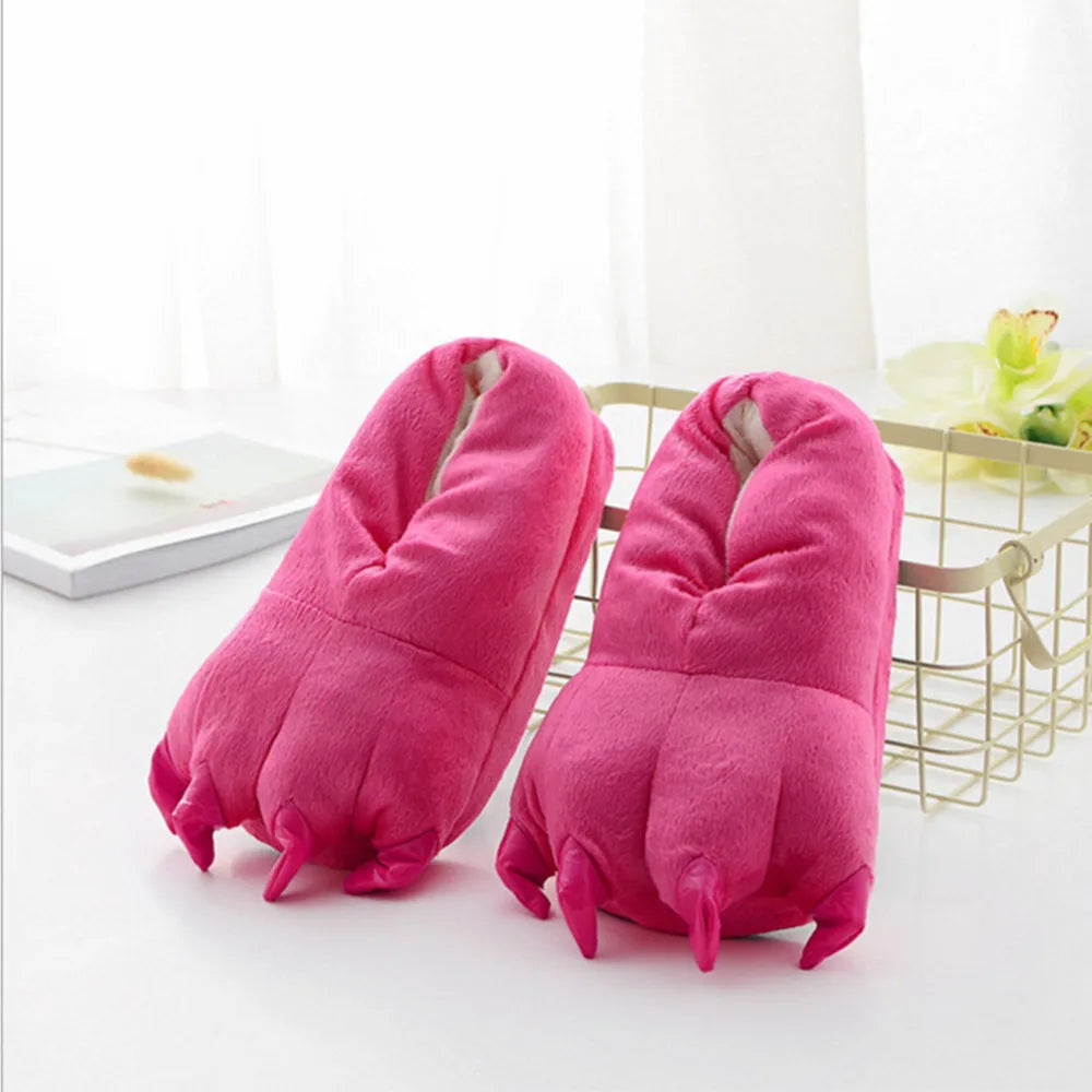 Plush Warm Animal Claw slippers