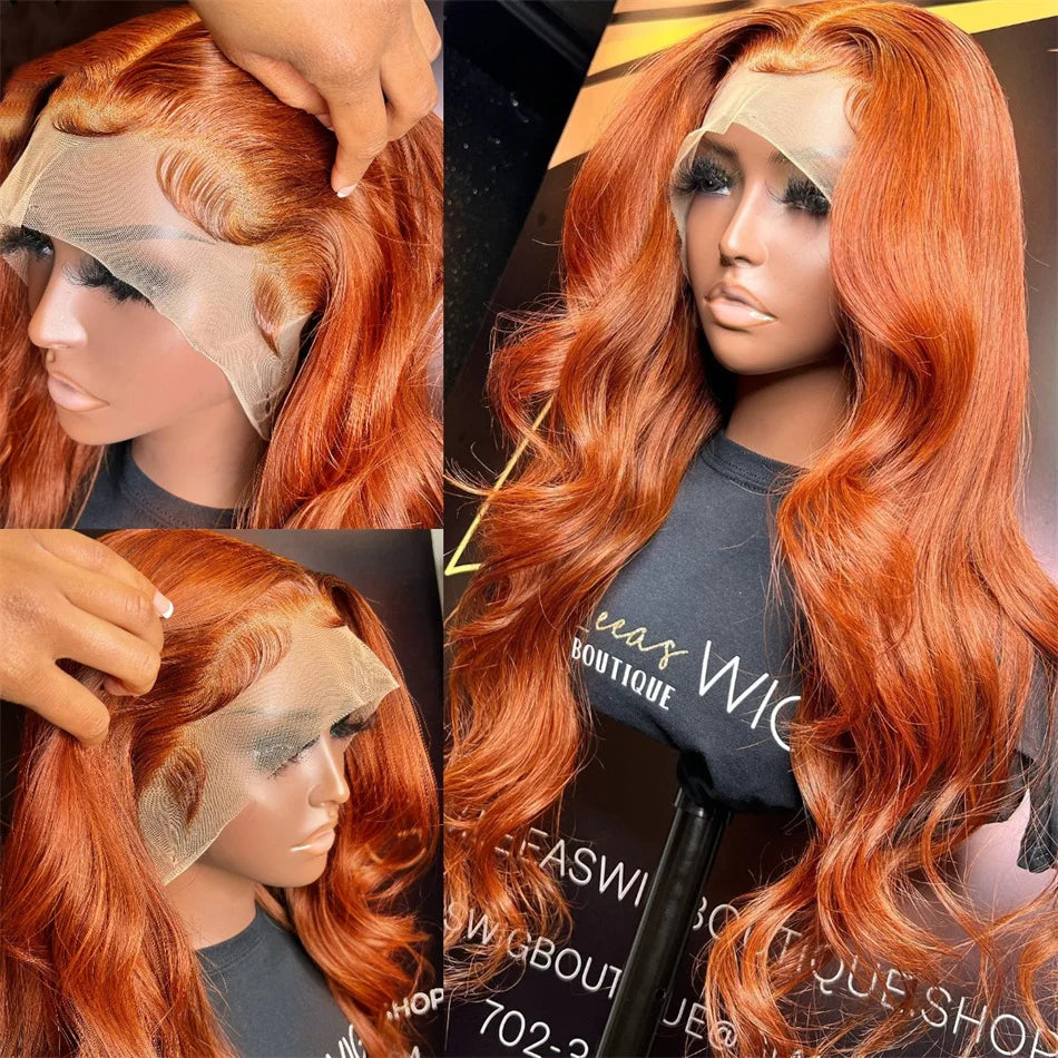 Orange Ginger Lace Front Wig Body Wave - MONLANE