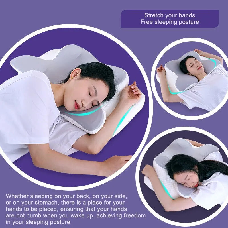 Butterfly Shaped Cervical Slow Rebound Neck Pillow - MONLANE