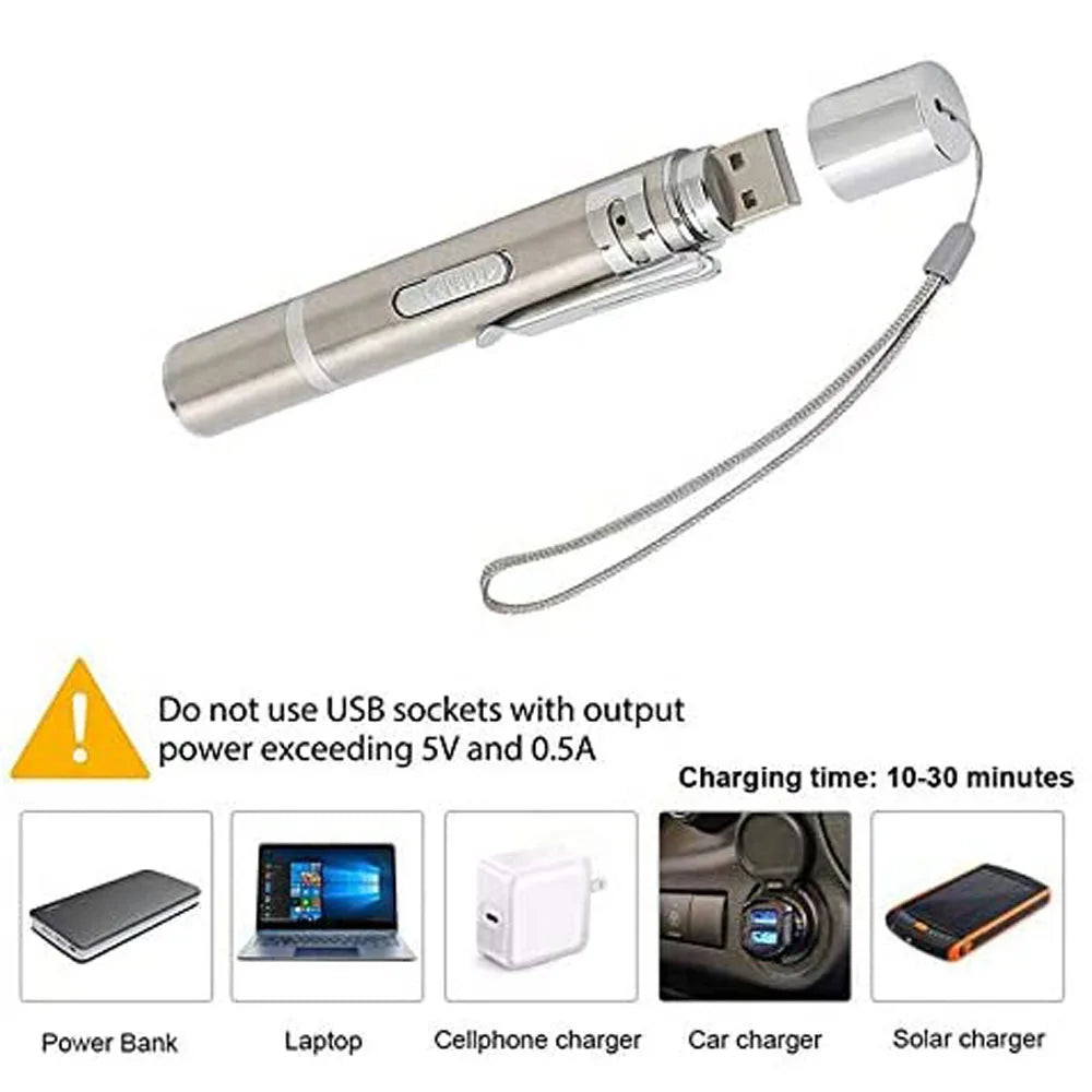 Rechargeable 3-in-1 Flashlight Infrared Detector Pet