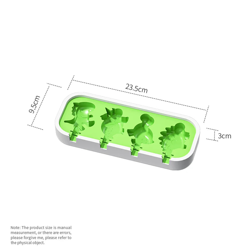 DIY Popsicle Mold Dinosaur Shape