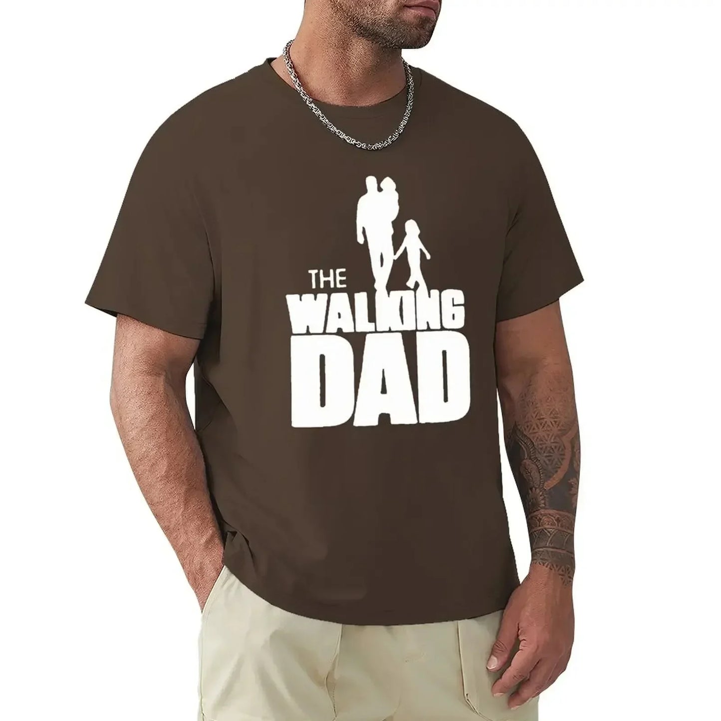 Father's Day T-shirt Walking Dad