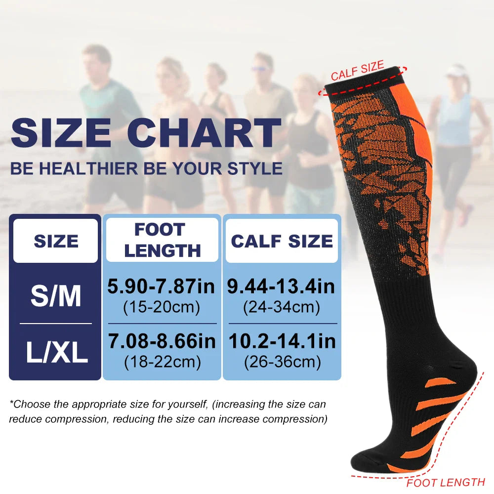 1 Pair Sports Compression Socks for Women and Men - MONLANE