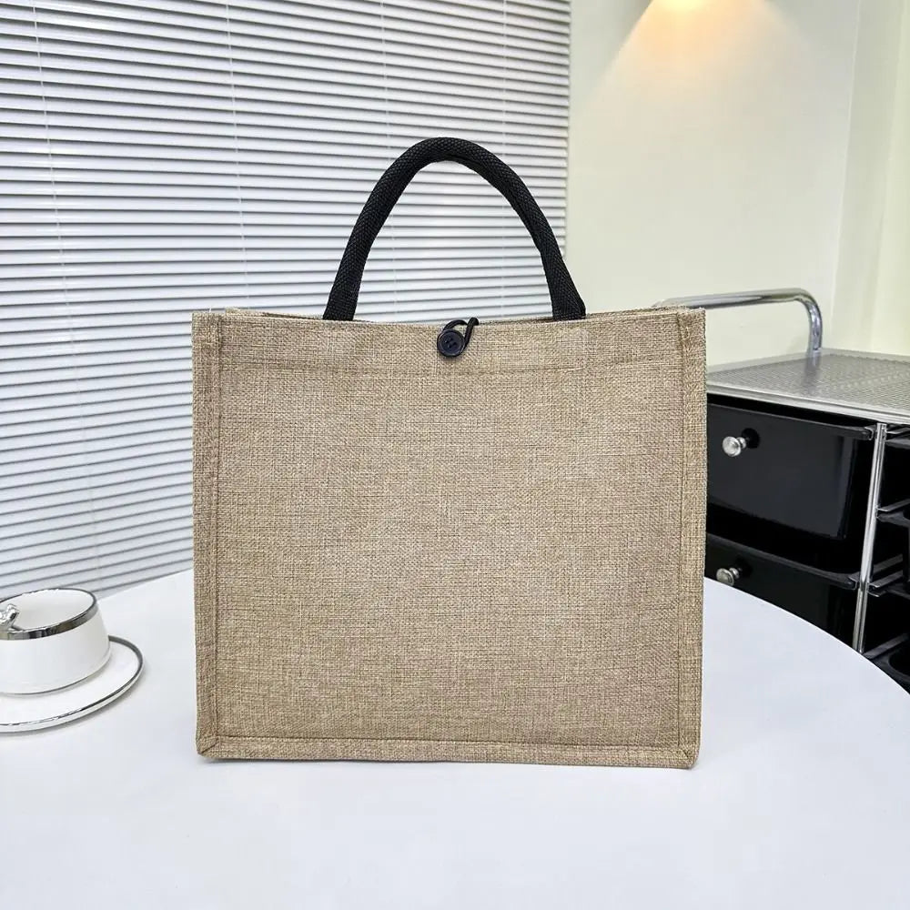 Print Linen Tote Bag