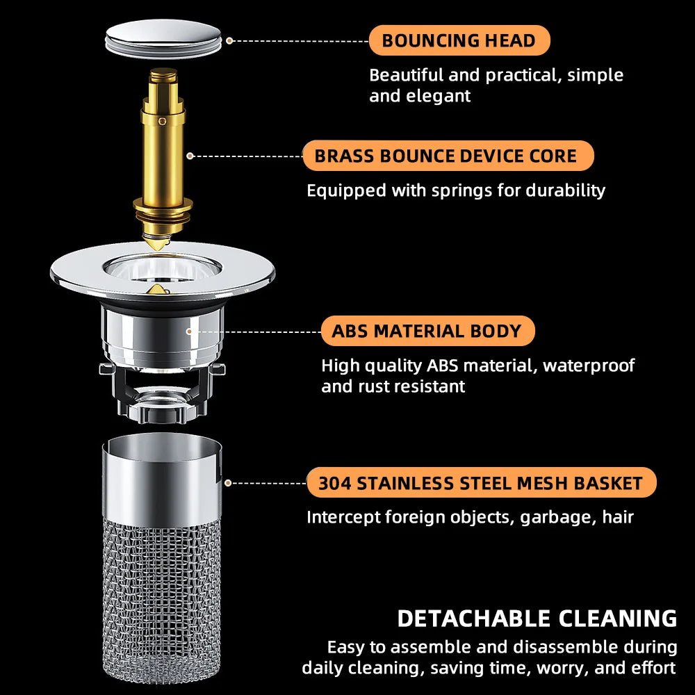 Pop-Up Sink Filter Plug