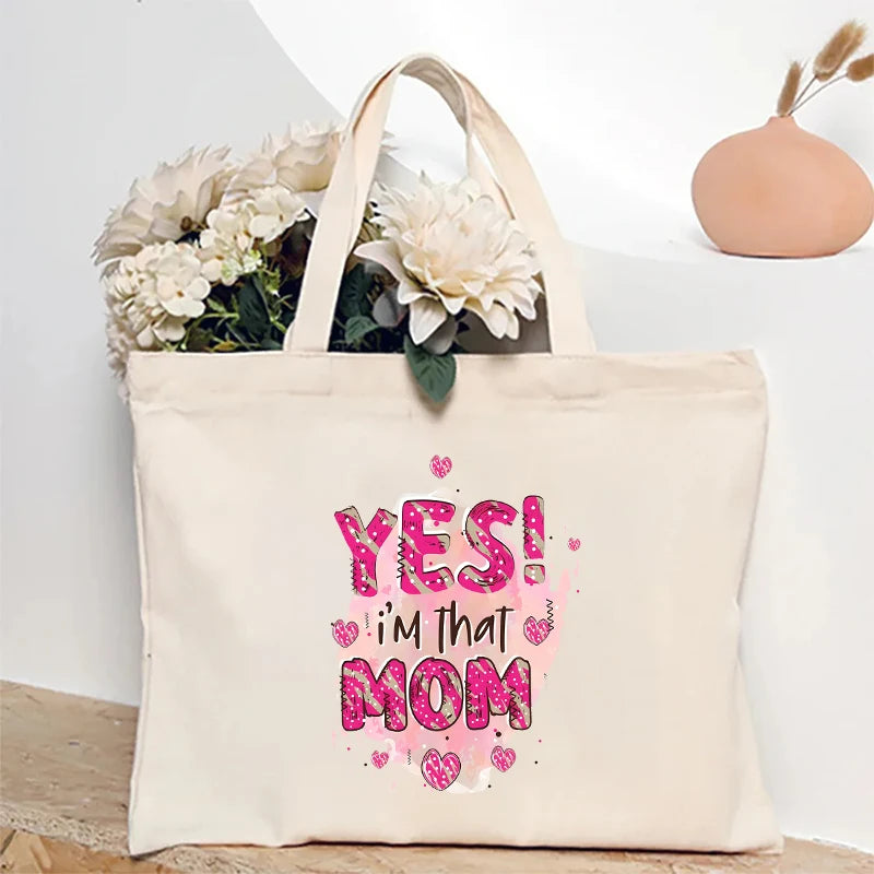 Mom Printed Handbag