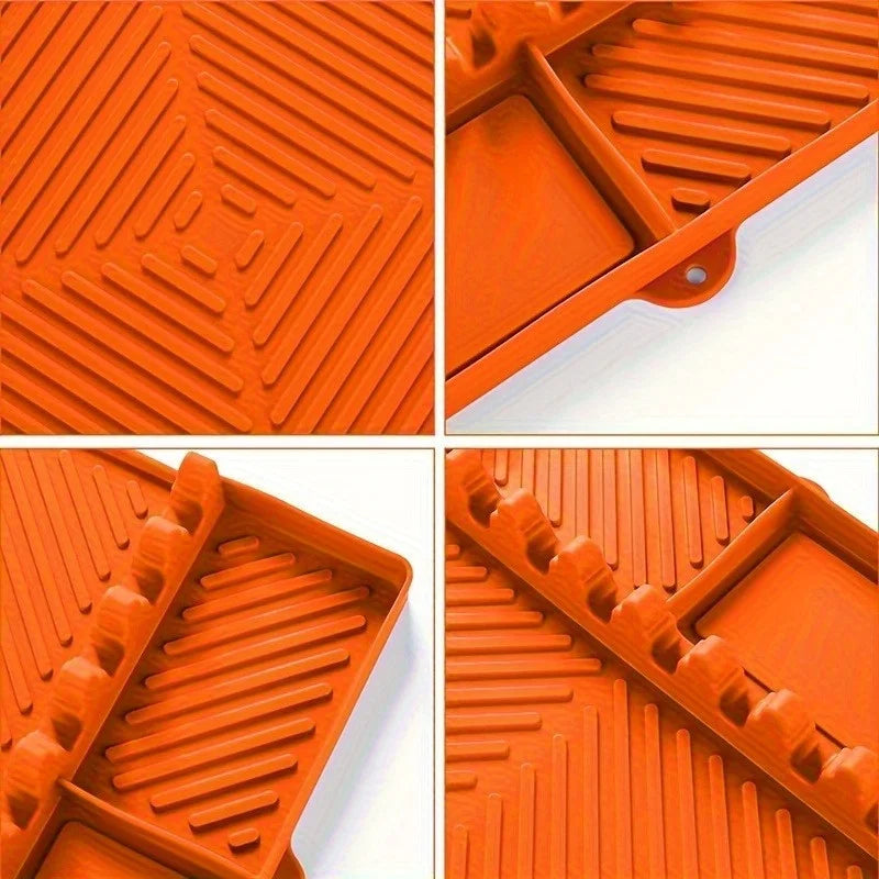 Grill Mat with Side Shelf