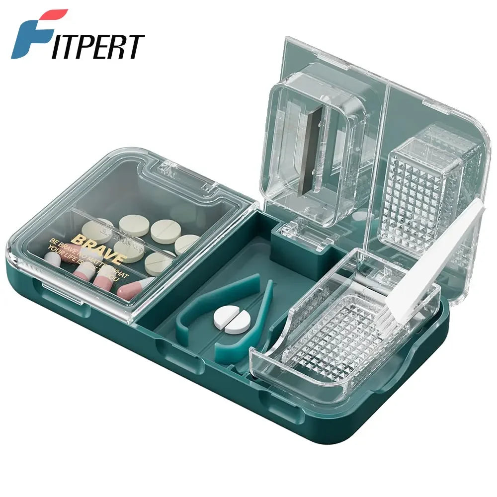 3 in 1 Pill Cutter & Storage - MONLANE