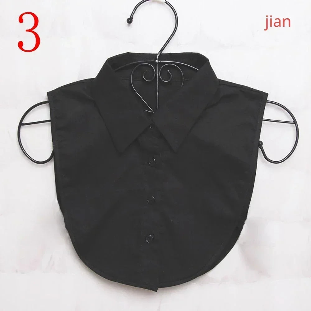 1Pc Solid Color Detachable Shirt
