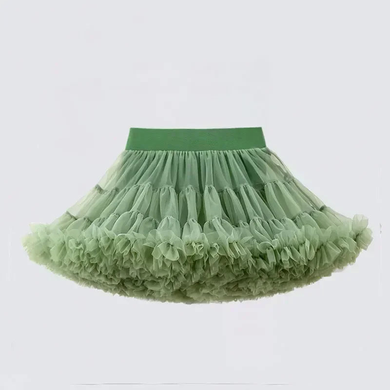 Lace Skirt Girls Fluffy Tutu Skirt