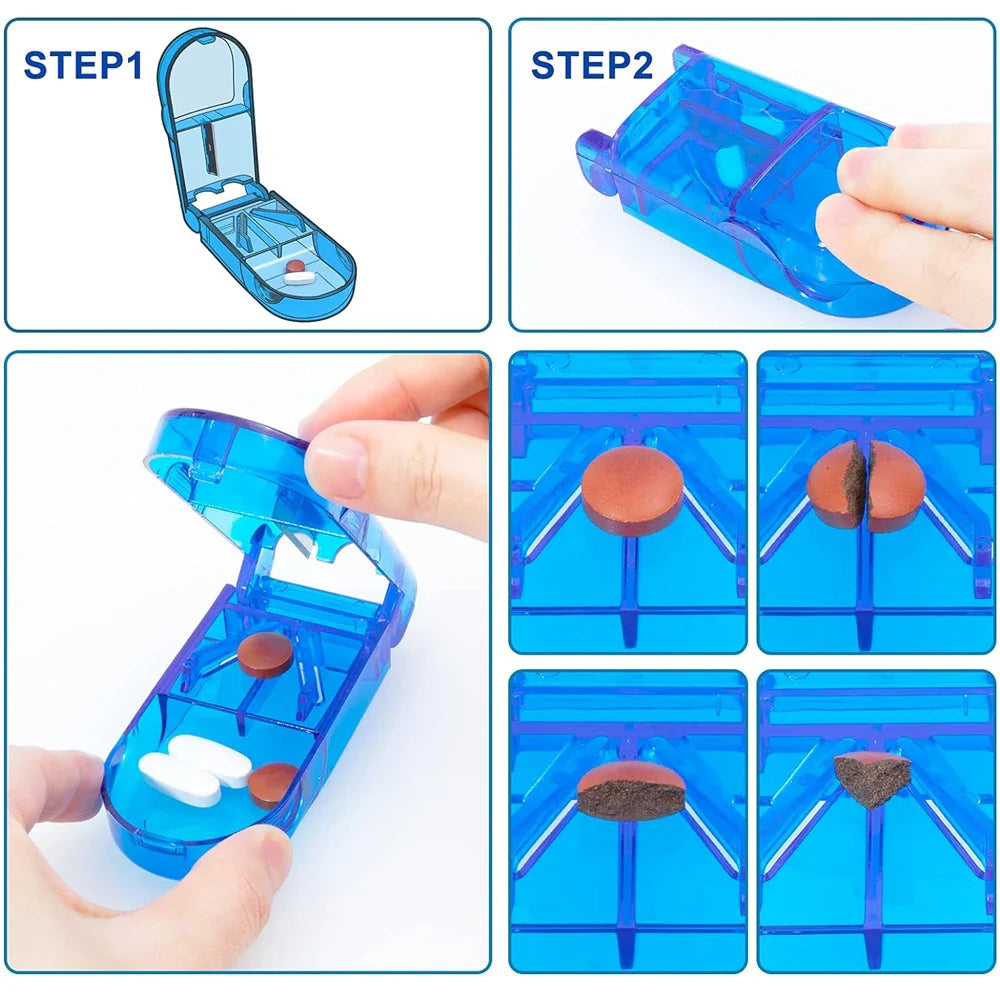Pill Splitter with Retracting Blade Guard - MONLANE