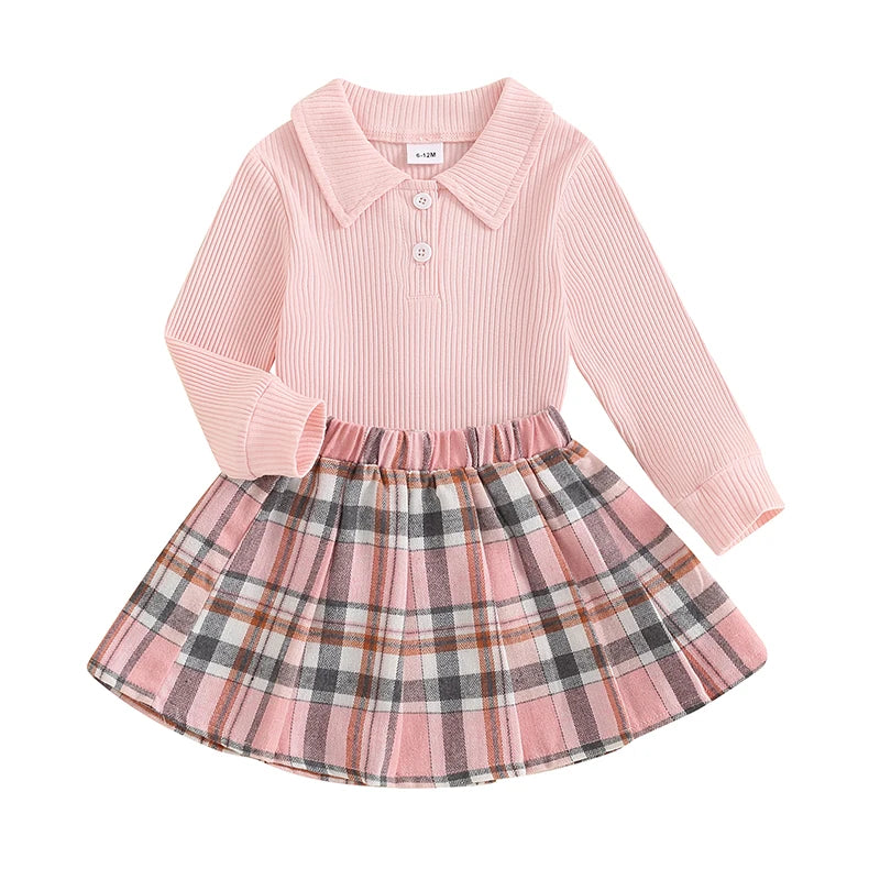 Ribbed Knit Long Sleeve girl outfit