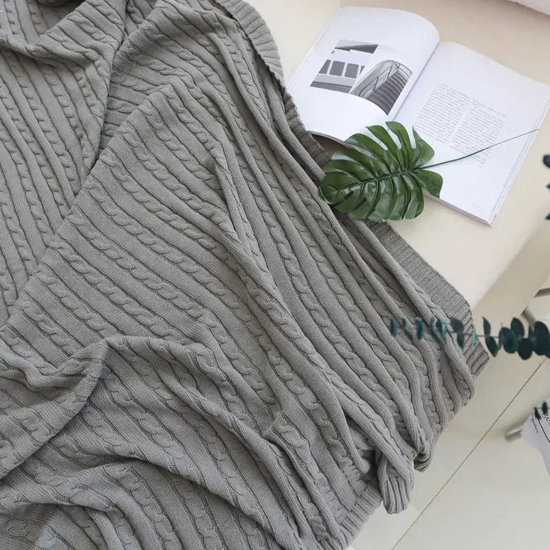 Cotton Knitted Blanket