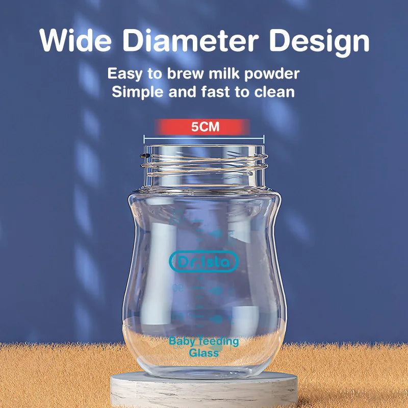 Wide-caliber Nursing Glass Bottles for new borns