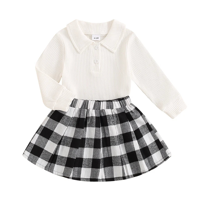 Ribbed Knit Long Sleeve girl outfit