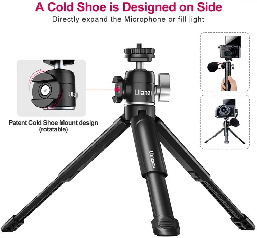 U-Vlog lite Mini Tripod with 360° Ball Head