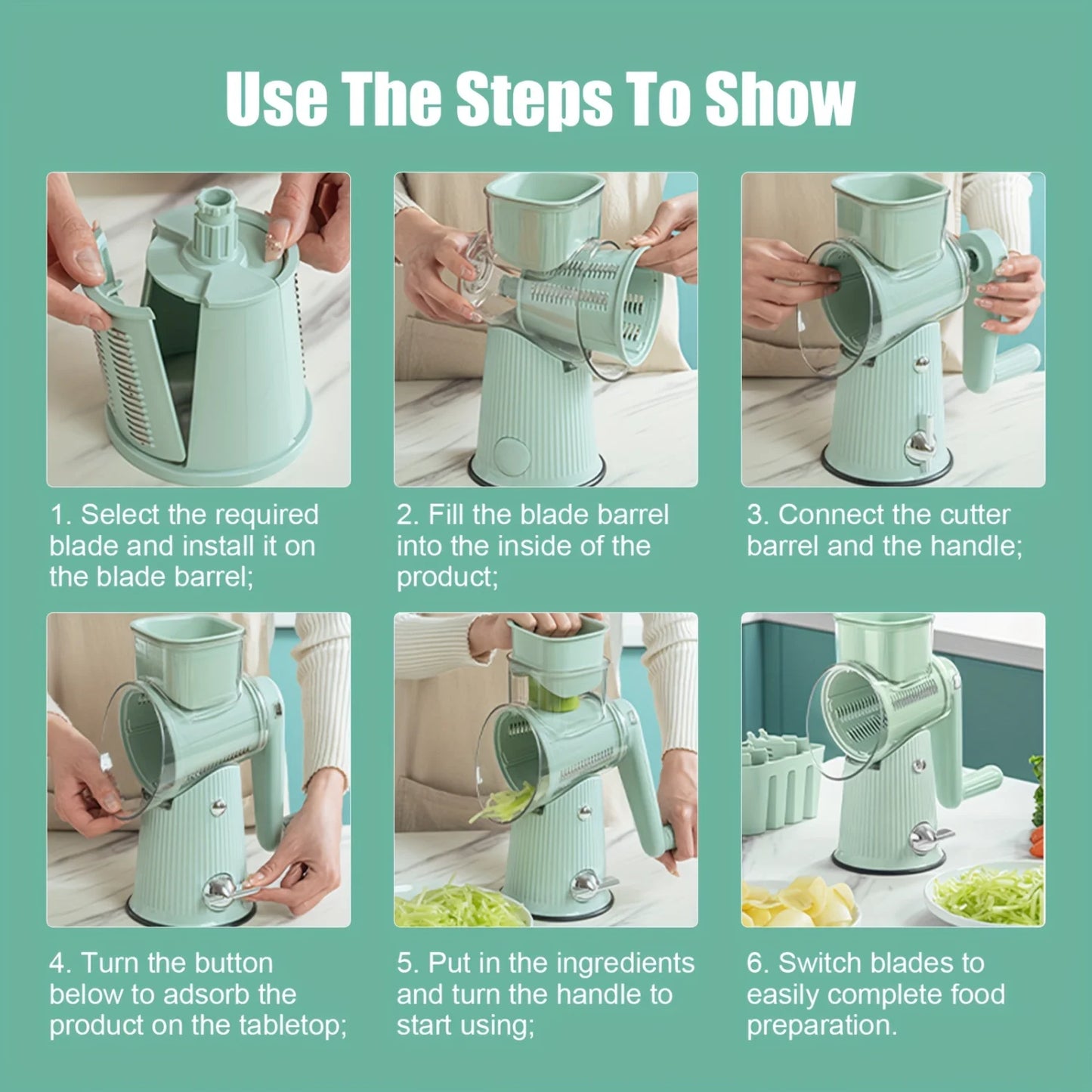 Manual Vegetable Chopper Set