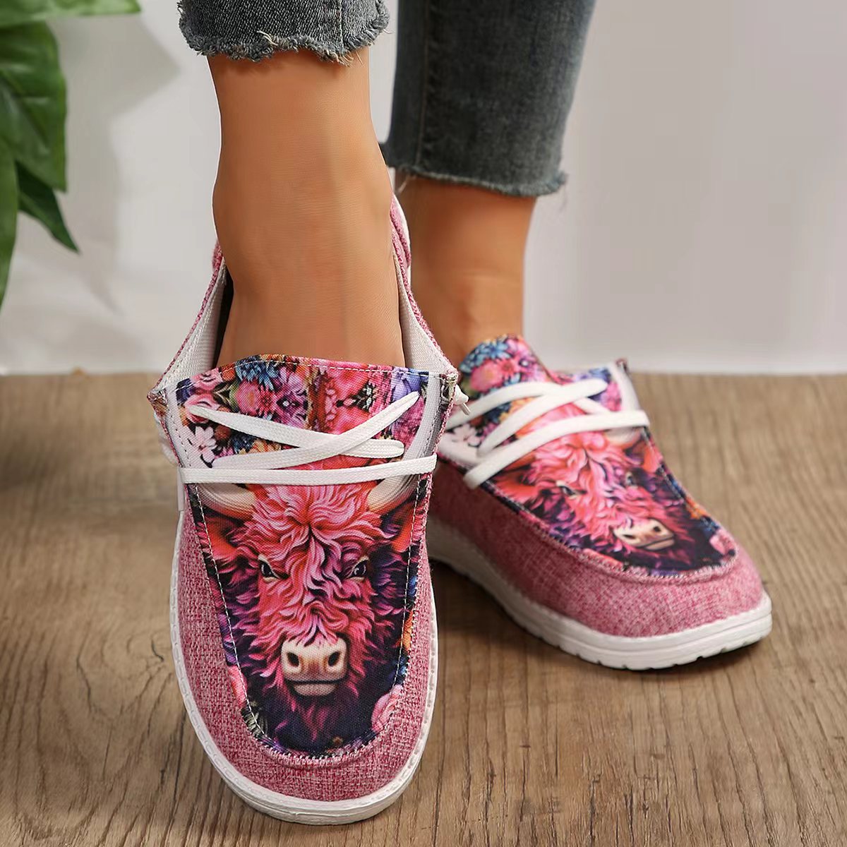 Round Toe Flat Slip-Ons