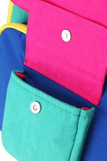 Contrast Nylon Backpack