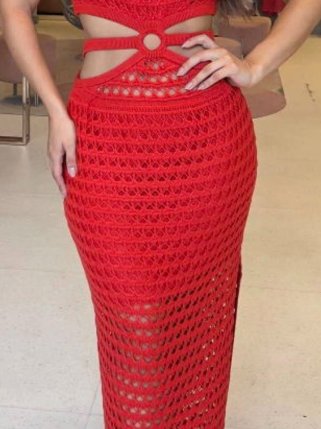 Round Neck Sweater Dress