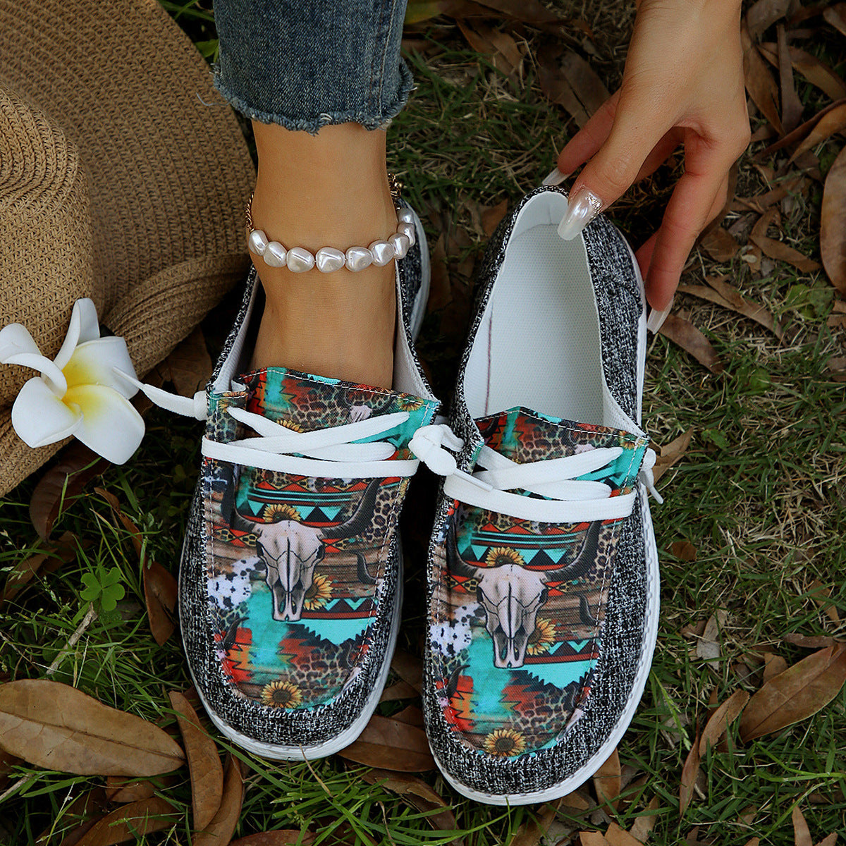 Round Toe Flat Slip-Ons