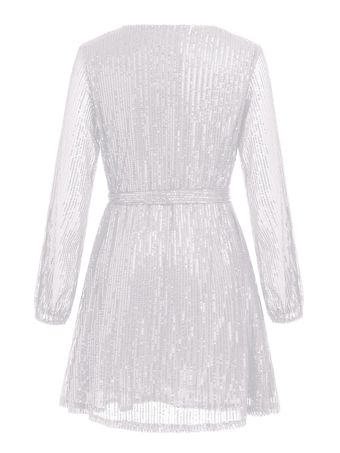 Sequin Long Sleeve Mini Dress