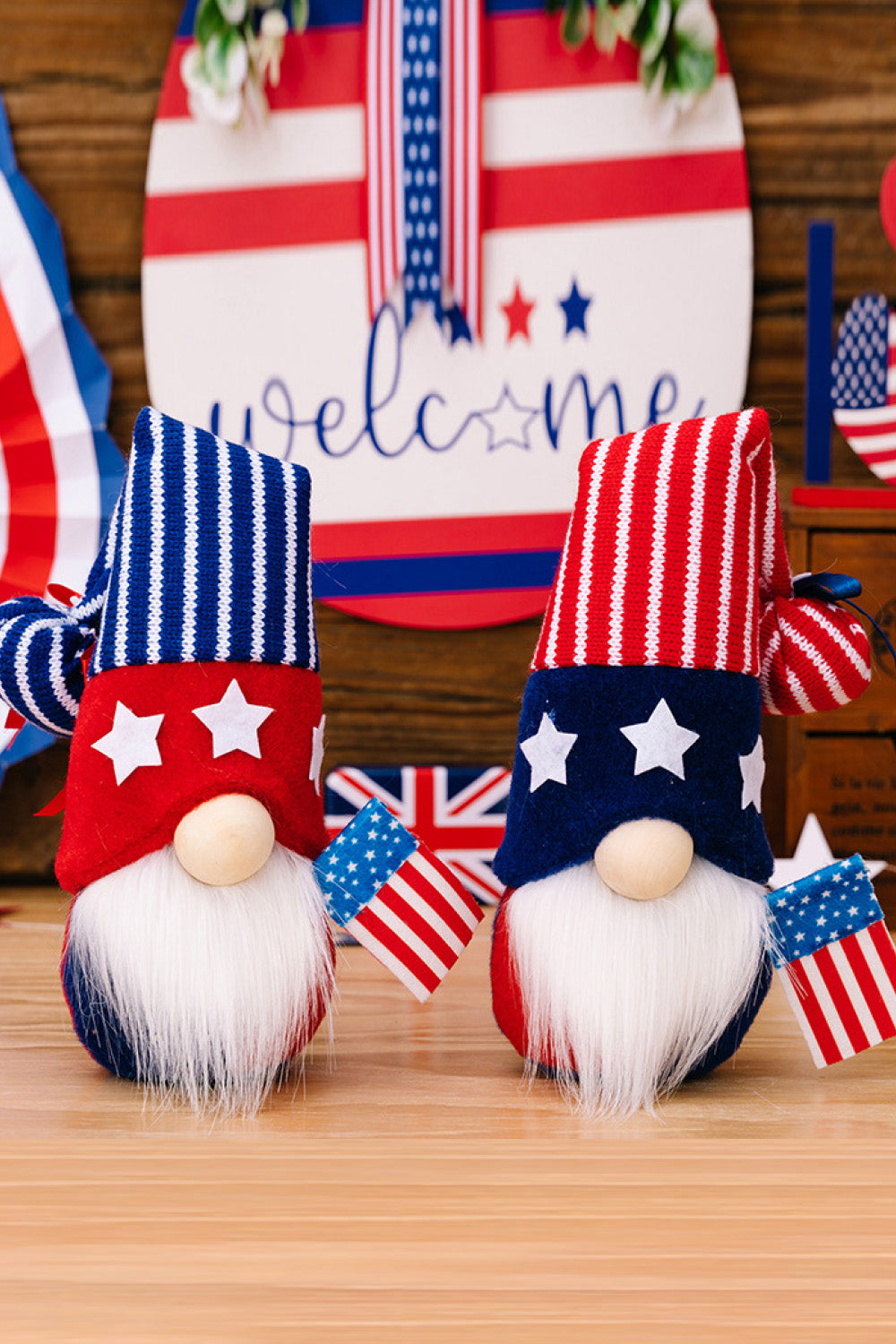 2-Piece Independence Day Knit Decor Gnomes - MONLANE