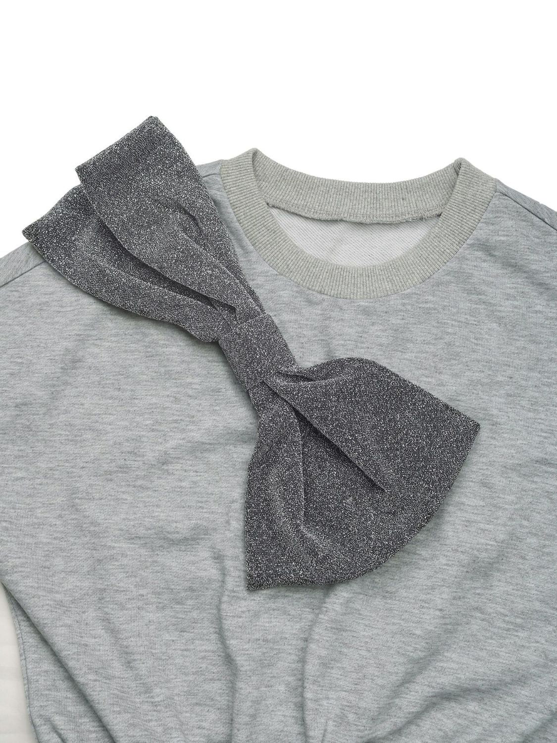 Dropped Shoulder Long Sleeve Mini Dress