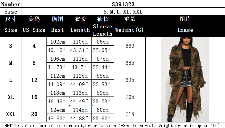 Women's Perforated Camouflage Windbreaker